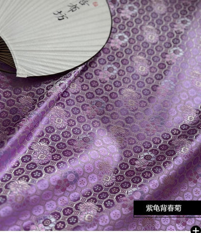 Nishijin Ori Brocade Fabric: Japanese Wedding Silk, 29" Wide