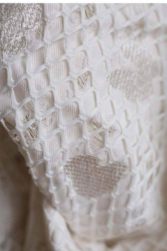 Embroidered Jacquard Denim Fabric: 3D Weave Cotton, Thick Jacket Material