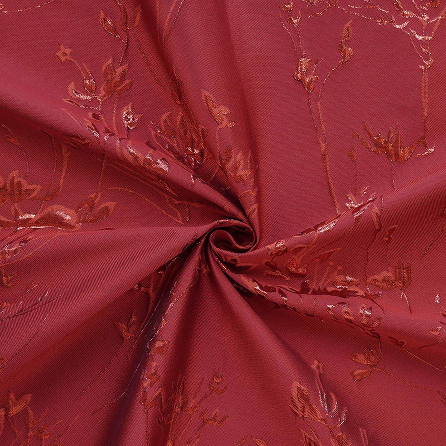 Embossed Gold Thread Floral Jacquard Fabric ��� Festive & Elegan"W
