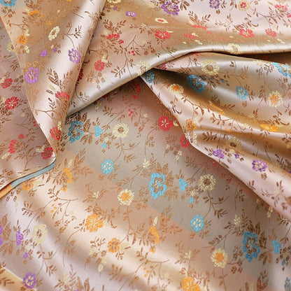 Floral Brocade Fabric: 59"W Rayon Daisy Design