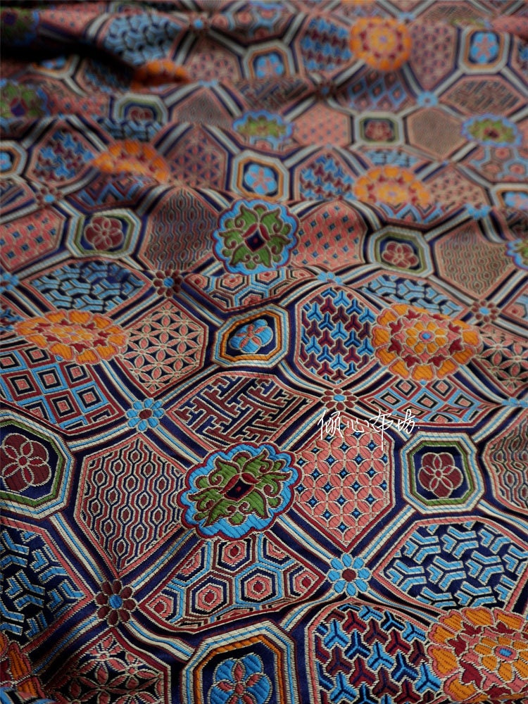 Chinese Brocade Fabric: Mongolian Gown, Tibetan Robe Decoration