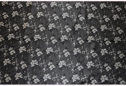 Floral Chinese Brocade Fabric: Rayon Jacquard, 55" Wide