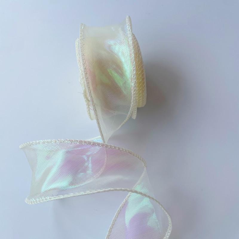 Gradient Fishtail Organza Ribbon: 4cm DIY Craft Fabric, 10 Yards