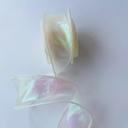 Gradient Fishtail Organza Ribbon: 4cm DIY Craft Fabric, 10 Yards