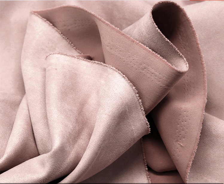 Tissu extensible en imitation daim : mélange de polyester et d’élasthanne, largeur 147 cm
