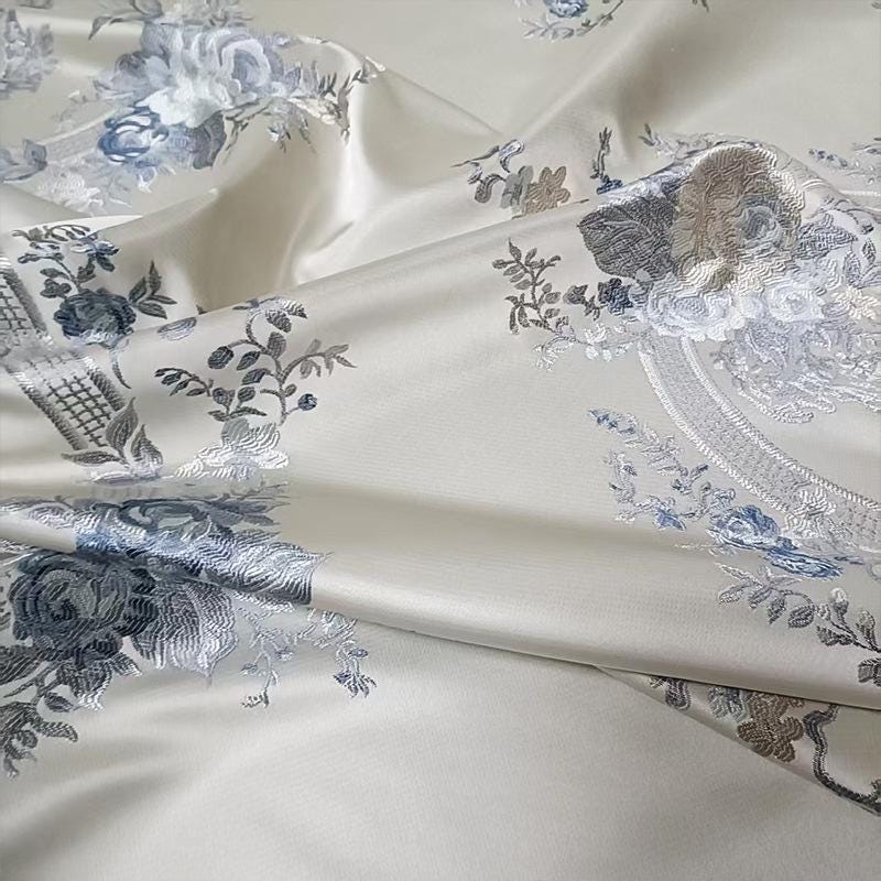 Flower Jacquard Brocade Fabric ��� Money Tree Pattern Upholstery & Clothing Material, sell by the met"Wide