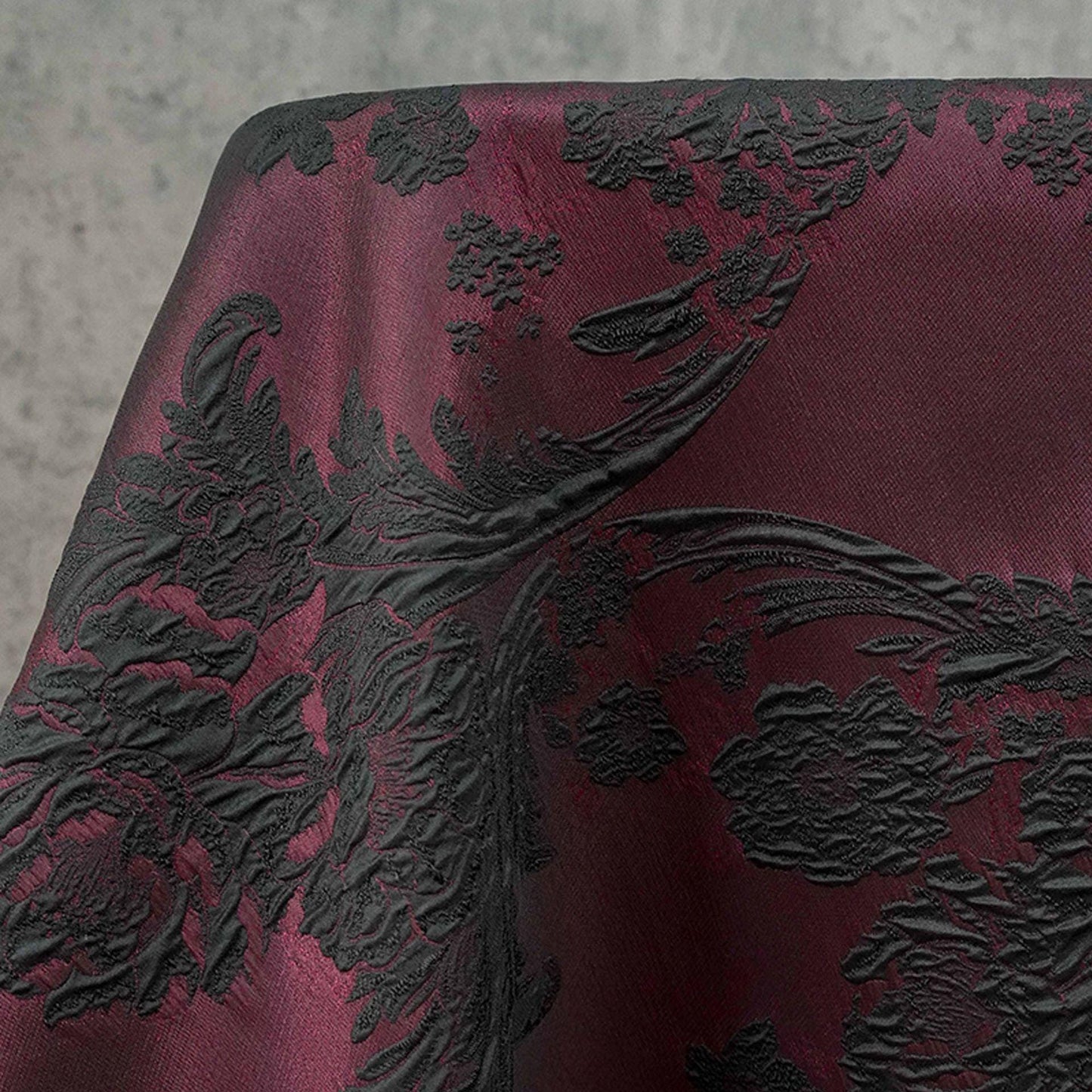 Embossed Vine & Floral Fabric: Upholstery, Costume, Decor - 55"W