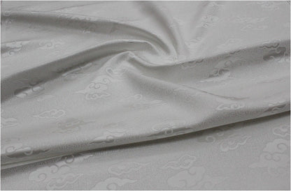Cloud Brocade Fabric: Silk Rayon Jacquard, Costume Dress Material