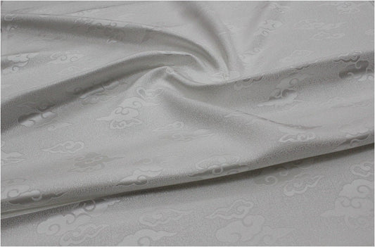 Cloud Brocade Fabric: Silk Rayon Jacquard, Costume Dress Material