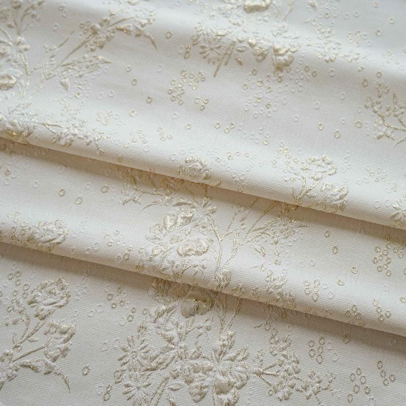 Gold Foil 3D Texture Fabric: Irregular Grain Upholstery Material