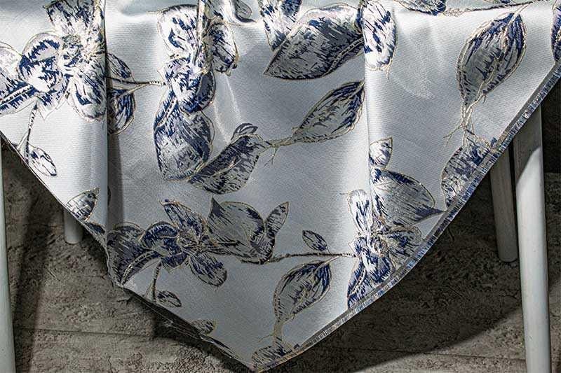 Floral Gold Thread Jacquard Fabric: 3D Designer Sewing Material
