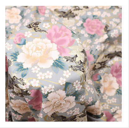 Tissu en coton à motifs floraux japonais : Matériel de couture pour kimono