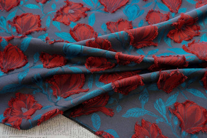 European 3D Embossed Paisley Jacquard Fabric ��� Decorative Textile for Home Dec" Wide