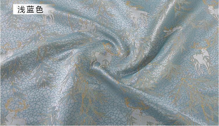 Mongolian Bada Fabric: Tibetan Caisson Pattern, 55"W Polyester