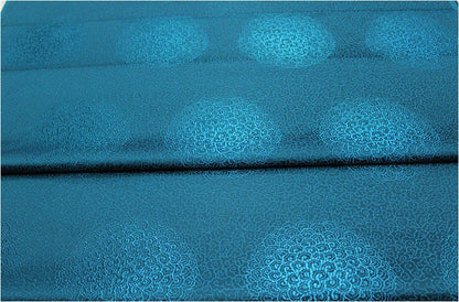 Cloud Brocade Fabric: Red & Blue Jacquard, Costume Dress Material