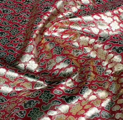 Cloud Brocade Fabric: Rayon Blend Jacquard, Costume Dress Material