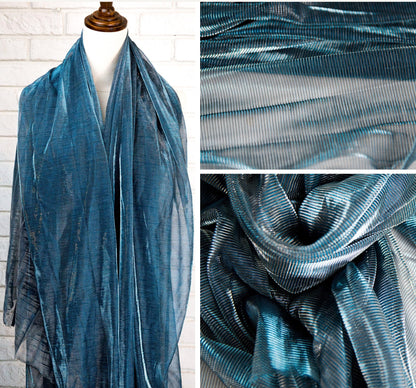 Gradient Hollow Mesh Fabric, Laser Illusion Polyester, Costume, Decor