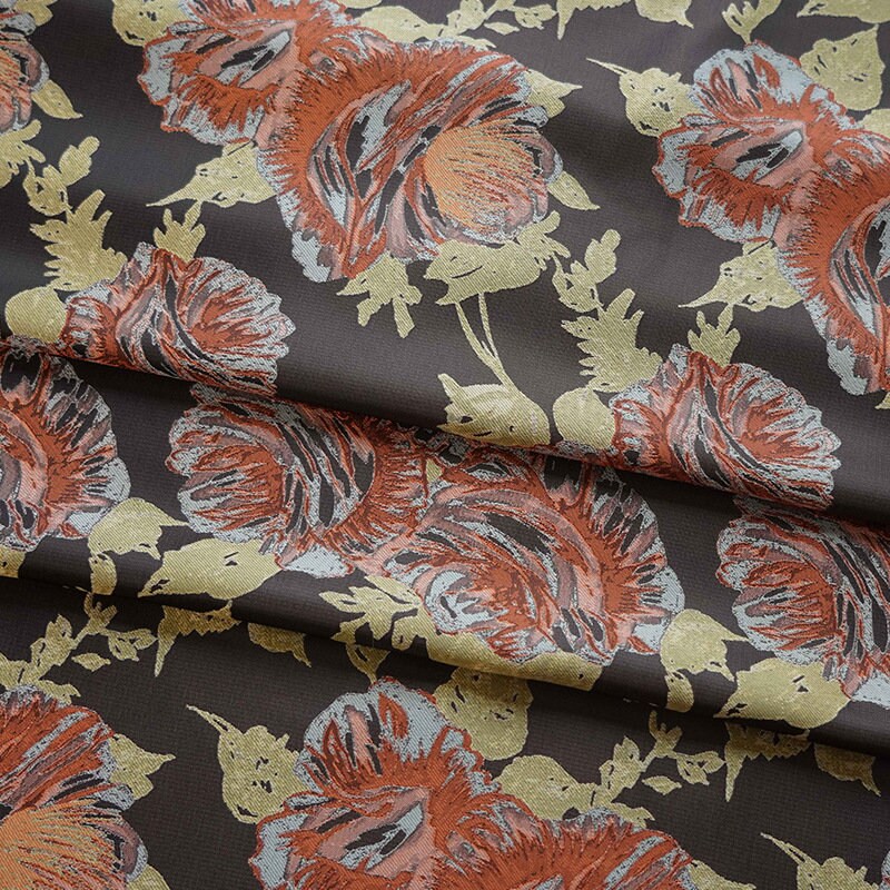 Floral Jacquard Woven Fabric: Upholstery, Costume, & Decor (59"W)