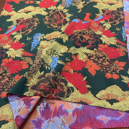 Phoenix Jacquard Fabric: 3D Embossed Upholstery, Costume, Decor - 57"W