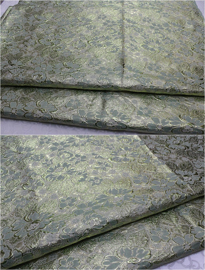 Metallic Peony Brocade Fabric: Nylon Upholstery, Cheongsam Qipao