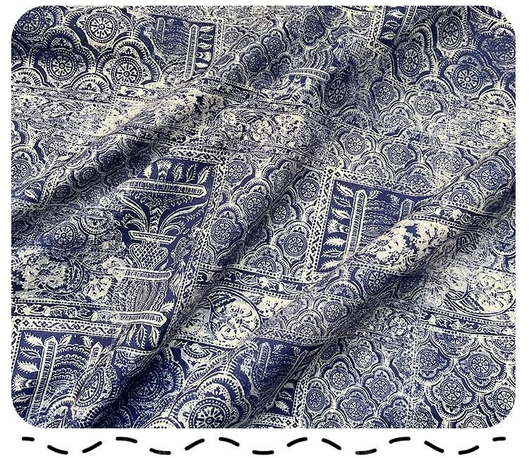Hand Printed Cotton Sewing Fabric: Indian Dressmaking Material