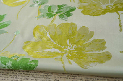 Floral Jacquard Fabric: Retro Palace Damask Deco, 59" Wide