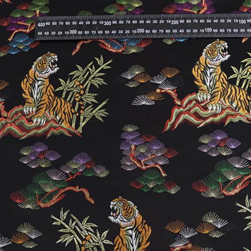 Tiger Jacquard Brocade Fabric: Chinese Embroidery Silk (59" Width)