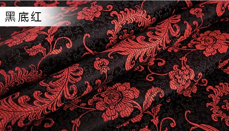 Floral Brocade Fabric: 59"W Rayon Wedding & Costume Fabric
