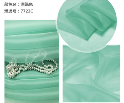 Pure Silk Organza Fabric: 6 Momme, Organic Apparel Sewing Material