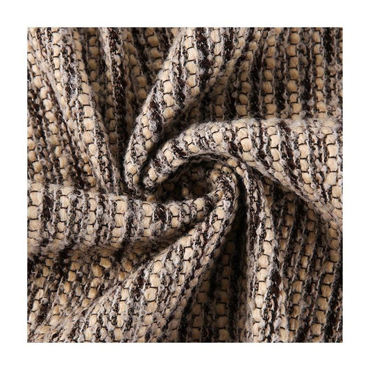 Tissu tweed uni flammé 30 % laine pour manteaux, vestes et chapeaux - Flanelle - Matière pour vêtements automne-hiver, 2 coloris, largeur 147 cm, pour la confection