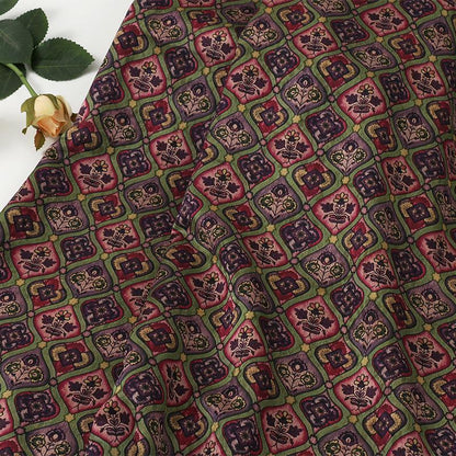 Satin Jacquard Fabric: 59"W Digital Print Tea Silk - Upholstery, Costume, Drapery