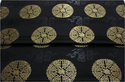 Chinese Brocade Fabric: Mongolian Gown Style, 29.5"W