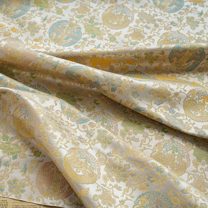 Tissu à motif Bada mongol : 165 cm de large, pour ameublement, costumes et décoration.