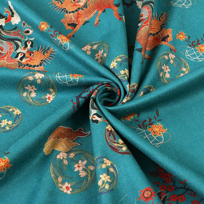 Floral Phoenix Micro Faux Suede Fabric: 59" Wide, Apparel & Decor
