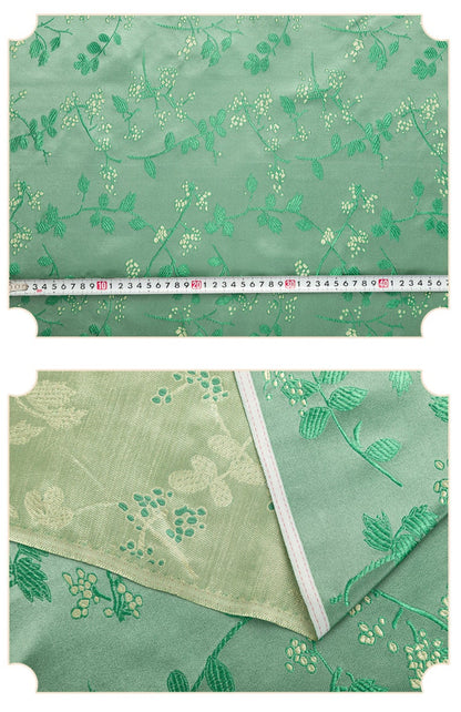 Tissu brocart à motifs floraux : mélange de soie et de rayonne de style chinois, 75 cm de large