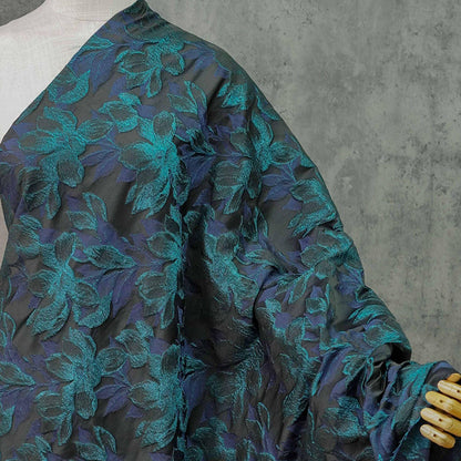 Magnolia Jacquard Fabric: Retro Palace Style Polyester Damask