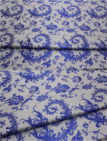 Chinese Silk brocade woven damask fabric cheongsam cushion Phoenix tail pattern