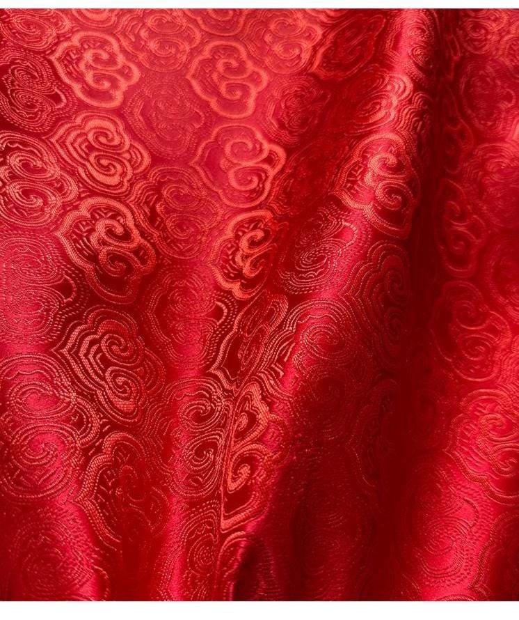 Cloud Brocade Fabric: Rayon Jacquard for Costume & Decor