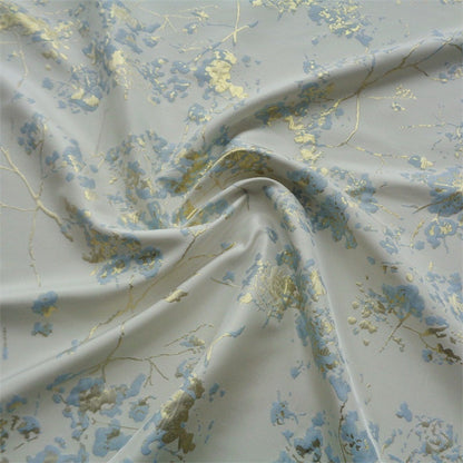 Gold Thread Floral Jacquard Fabric: 55" Wide Designer Upholstery
