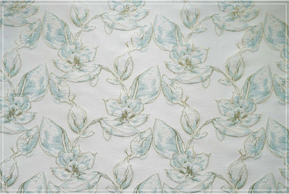 Flower Jacquard Fabric: 3D Texture Polyester, 57" Wide