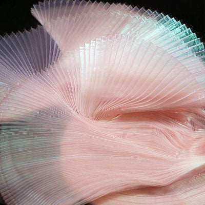 Pleated Organza Fabric: 55" Wide, Stiff Texture - Costume & Wedding Decor
