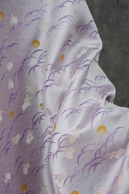 Luxury Jacquard Brocade lilac Fabric for Vest Sewing & Costumes, 59"Wide