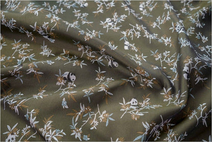 Panda Bamboo Jacquard Fabric: Rayon Blend, 57" Wide