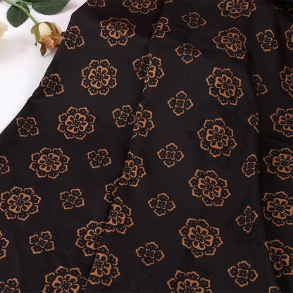 Tissu brocart jacquard pivoine : mélange de rayonne pour la confection de robes cheongsam, largeur 140 cm