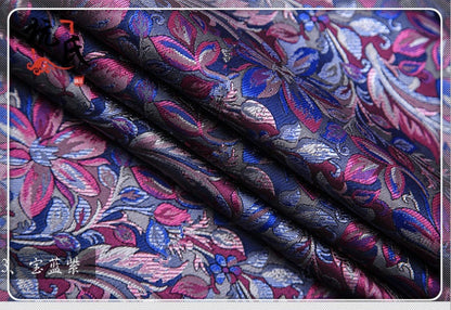 Dahlia Silk Brocade Fabric: 45" Wide, Cheongsam Upholstery Sewing Fabric