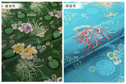 Daisy Brocade Fabric: 29.5" Wide Rayon Upholstery & Costume