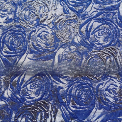 Green Rose Jacquard Fabric: Colorwoven Dress Material - 58"