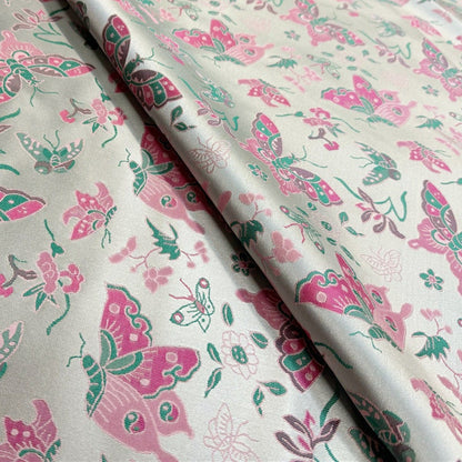 Butterfly Jacquard Brocade Fabric: 59"W Rayon Blend, Sewing & Upholstery