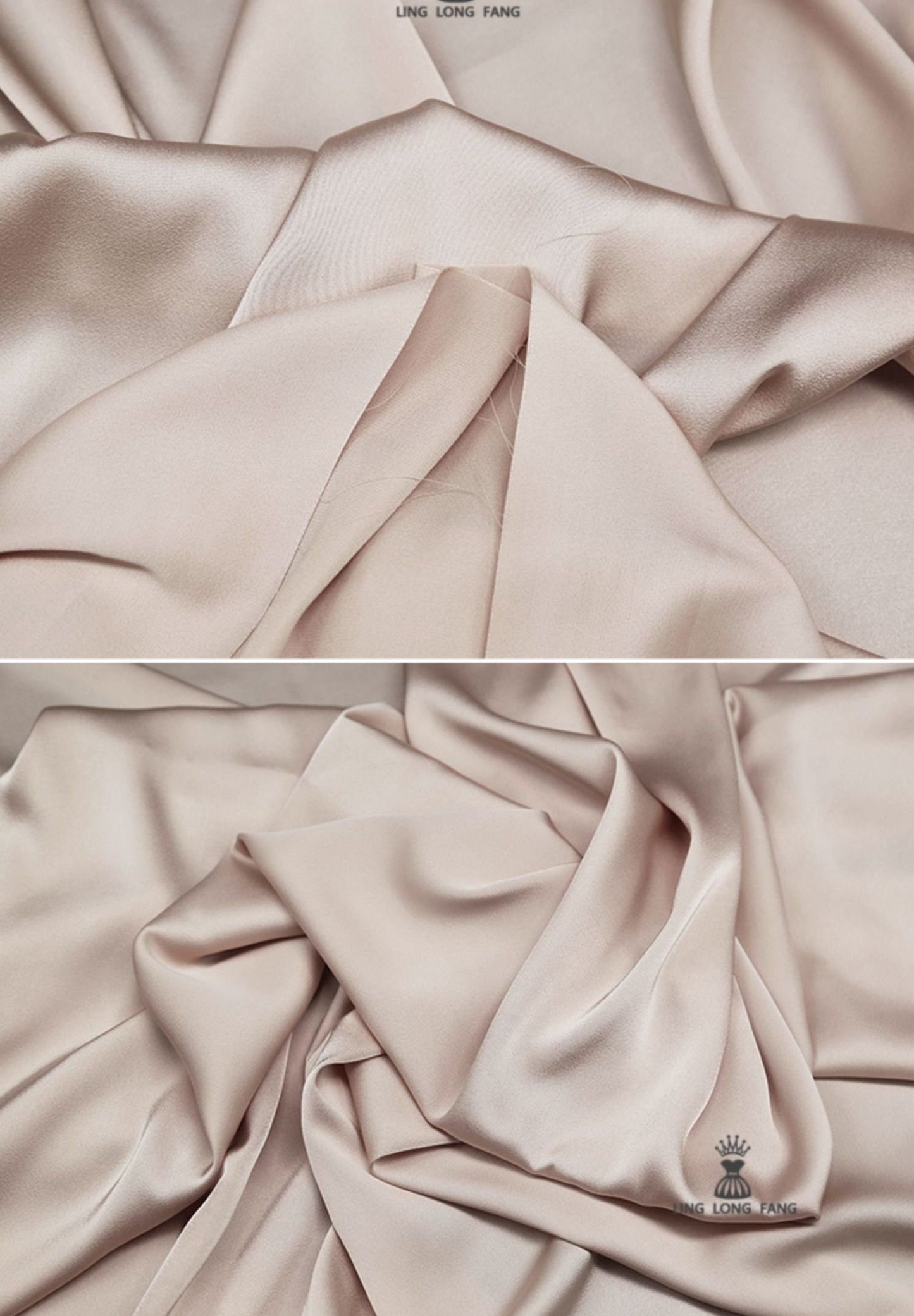 Tissu satin de soie : coloris unis, largeur 150 cm, tissu pour robes et peignoirs