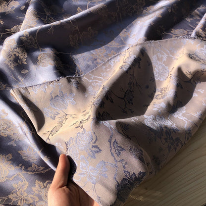 Butterfly Jacquard Fabric: 57"W Cotton Rayon Blend, Upholstery & Sewing